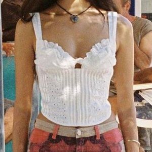 With Jean white Layla top bustier | Size L